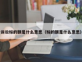 诉讼标的额是什么意思（标的额是什么意思）