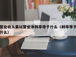 营业收入乘以营业净利率等于什么（利率等于什么）