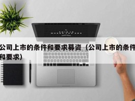 公司上市的条件和要求募资（公司上市的条件和要求）