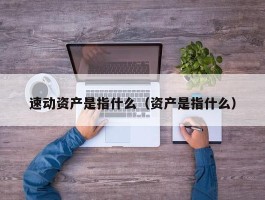 速动资产是指什么（资产是指什么）