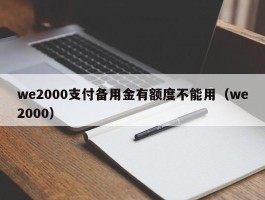 we2000支付备用金有额度不能用（we2000）